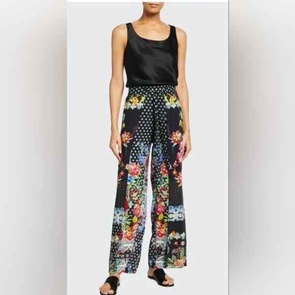 Johnny Was Dreamer Printed floral boho Wrap Pants sz Xl - Picture 1 of 10